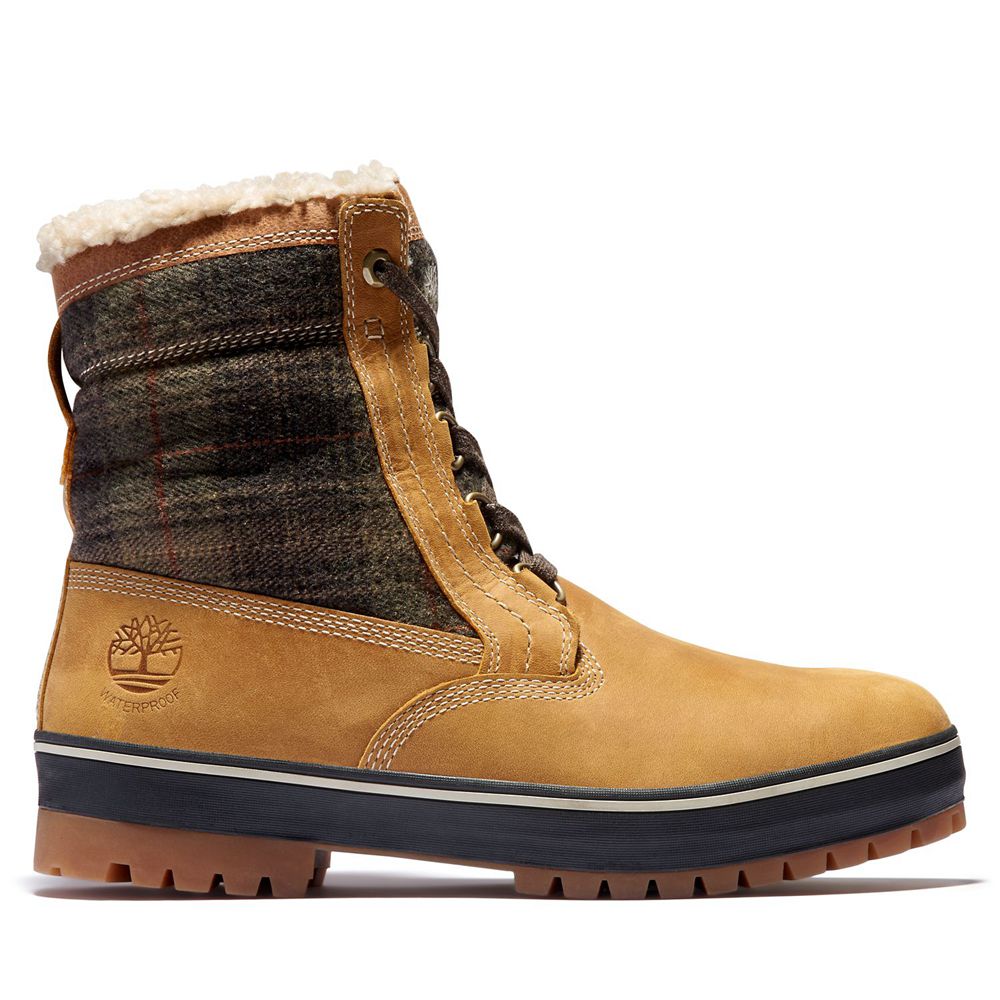 Bocanci De Zapada Timberland Barbati Maro/Negrii - Spruce Mountain Waterproof - Romania - DAYJGI520